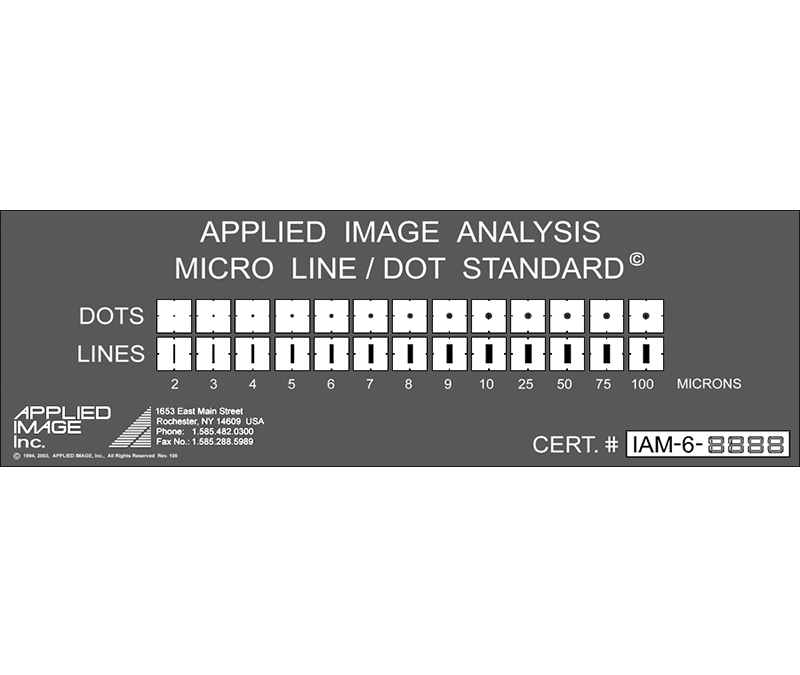 Image Analysis Micro Line / Dot Standard (IAM-6)