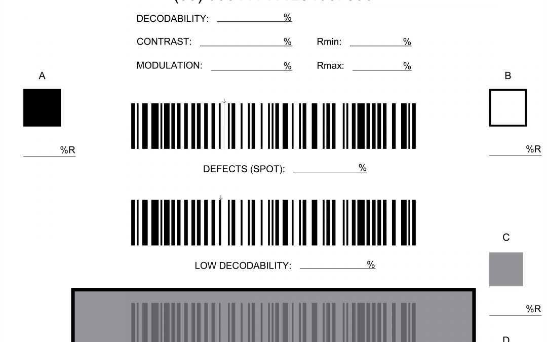 Conformance Calibration Standard Test Card for GS1-128 Symbol Verifiers (AI-CCS-128-E Rev B)